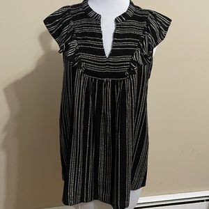 Style and co Blank And Gold Blouse New With Tags